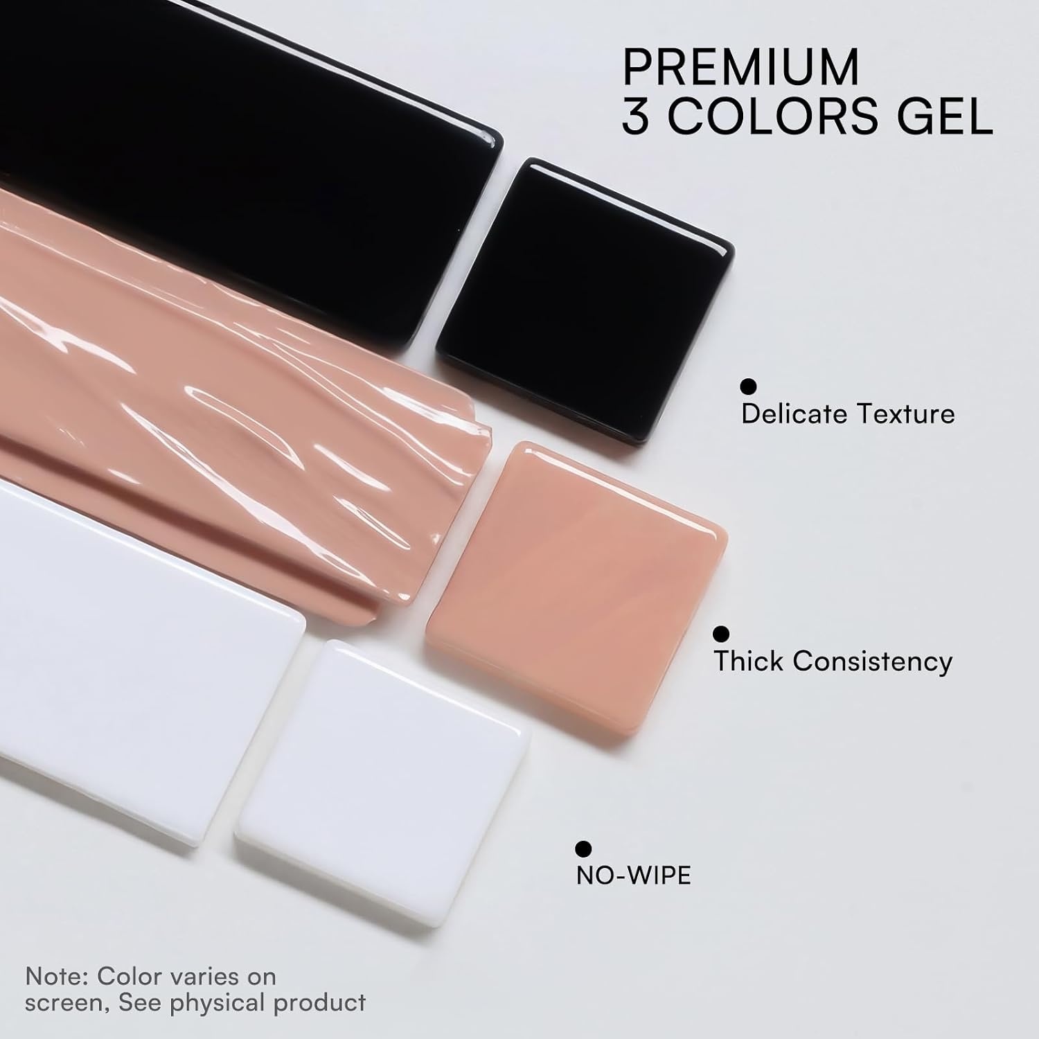 image:imageMakartt ColorPot 5in1 Nail Art Gel 3 Colors Gel Nail Polish No Wipe with Nail Stamp for Stamping Ombre Patting Painting Sculpting amp French Tips with Silicone Head for Manicure Home DIY SalonBoba Cream