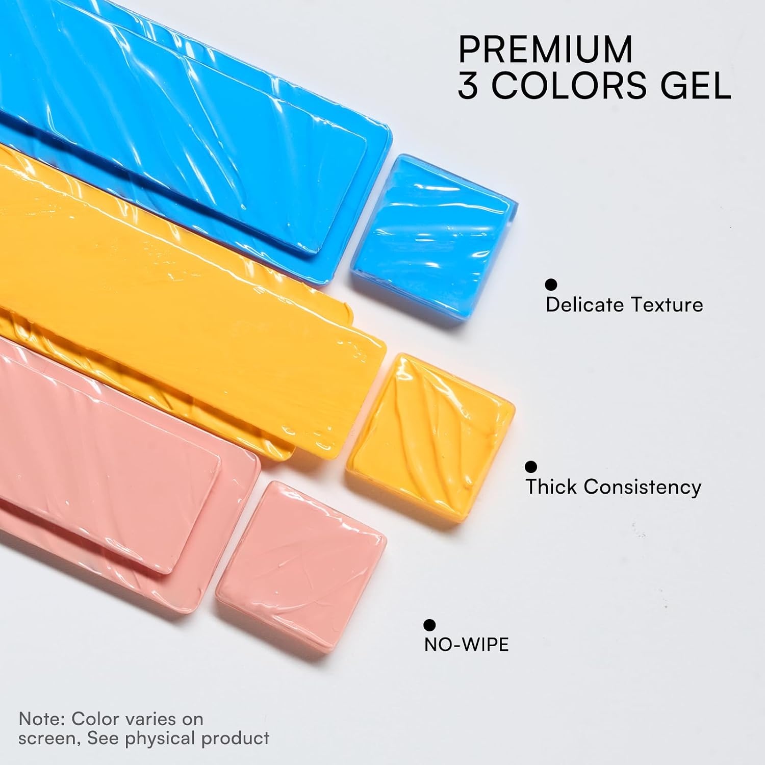 image:imageMakartt ColorPot 5in1 Nail Art Gel 3 Colors Gel Nail Polish No Wipe with Nail Stamp for Stamping Ombre Patting Painting Sculpting amp French Tips with Silicone Head for Manicure Home DIY SalonSweet Shock