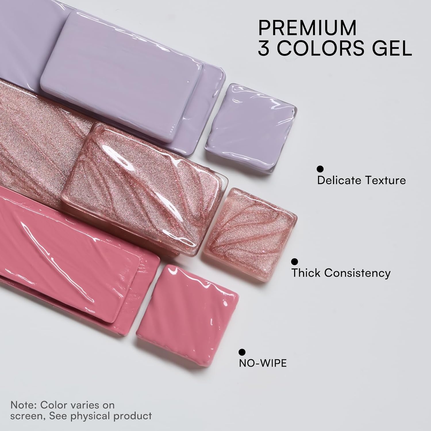 image:imageMakartt ColorPot 5in1 Nail Art Gel 3 Colors Gel Nail Polish No Wipe with Nail Stamp for Stamping Ombre Patting Painting Sculpting amp French Tips with Silicone Head for Manicure Home DIY SalonBlush Fade