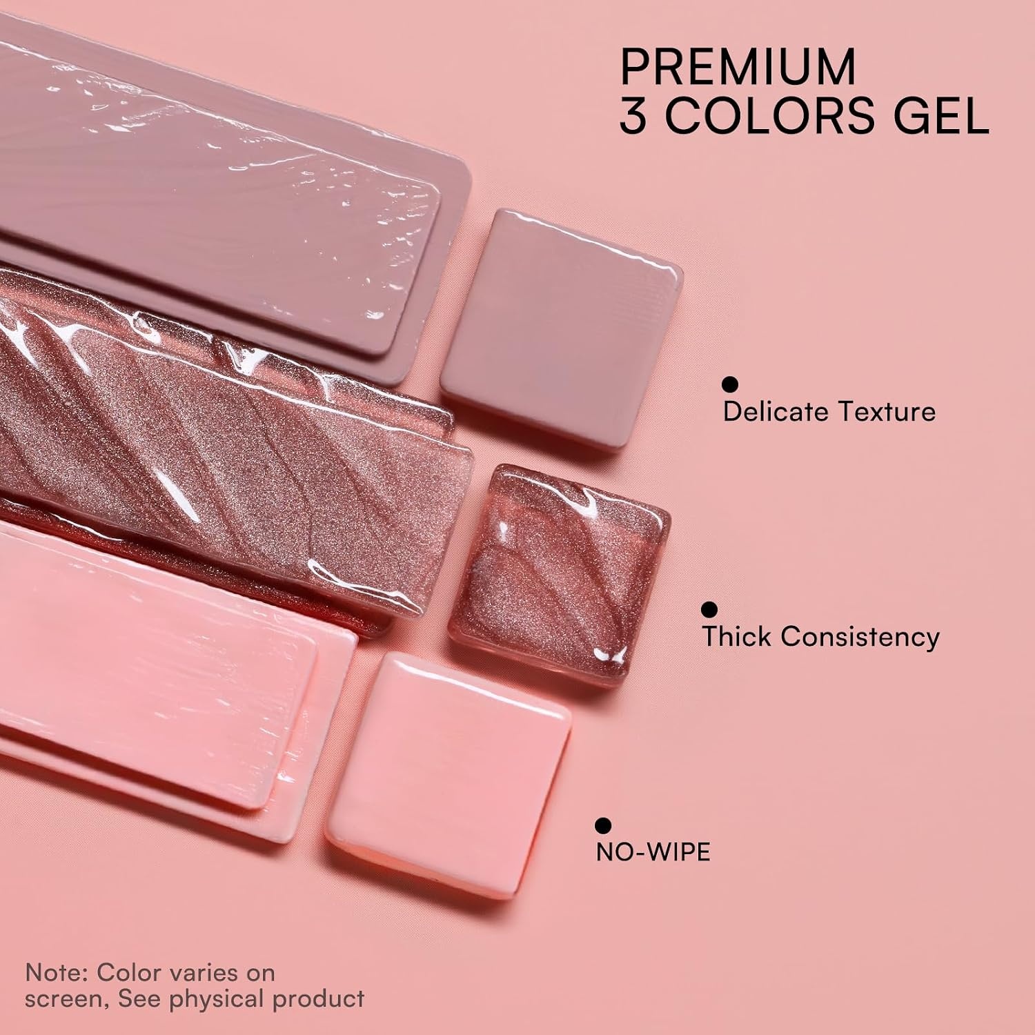 image:imageMakartt ColorPot 5in1 Nail Art Gel 3 Colors Gel Nail Polish No Wipe with Nail Stamp for Stamping Ombre Patting Painting Sculpting amp French Tips with Silicone Head for Manicure Home DIY SalonPetal Veil