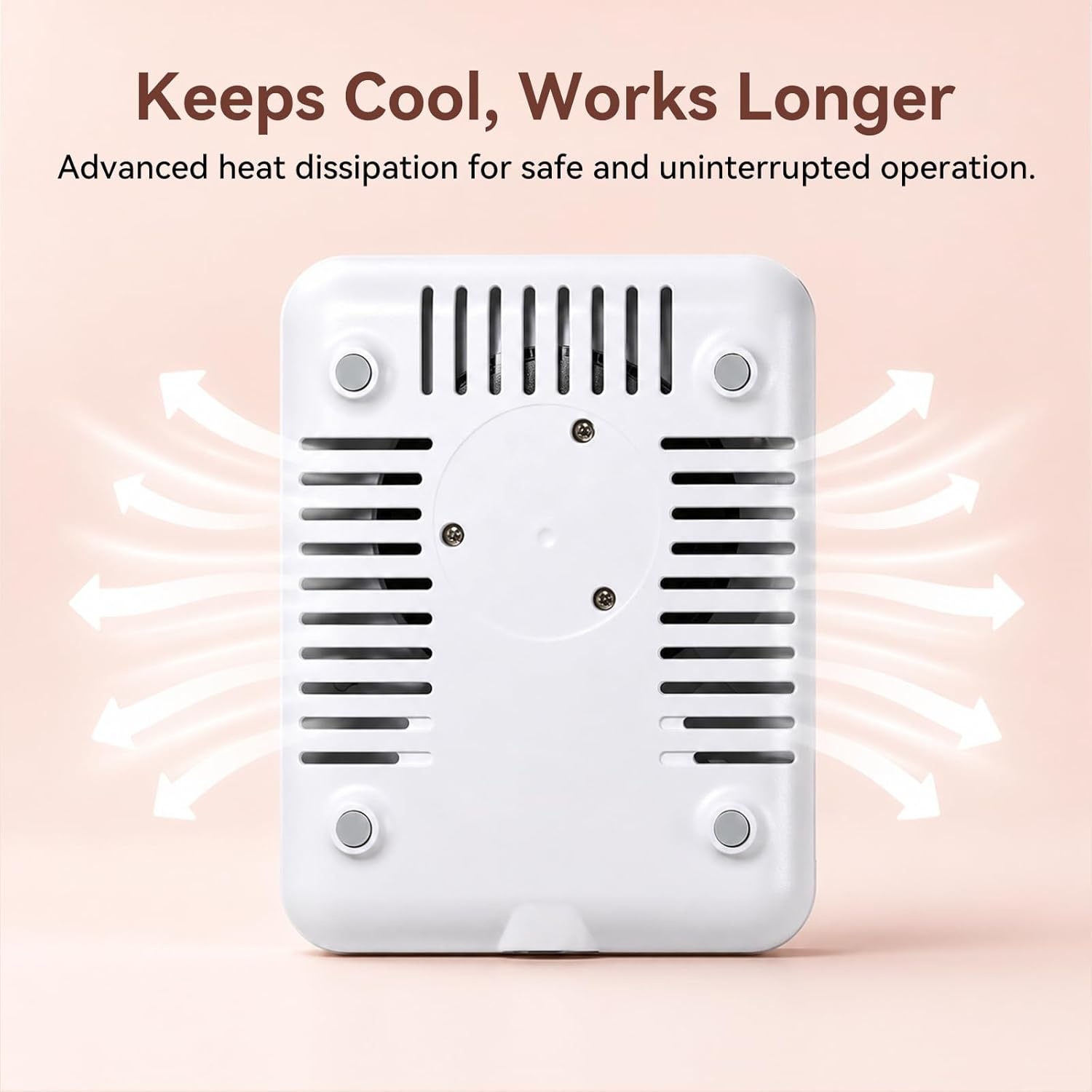 image:imageMakartt Compact Rechargeable Nail Dust Collector 5500RPM Dust Collector Nail Tech ERYNOS Adjustable SpeedQuiet for Polishing Cuticle Manicure SalonampHome Use With 10pcs FiltersampDust Brush WhiteERYNOS White