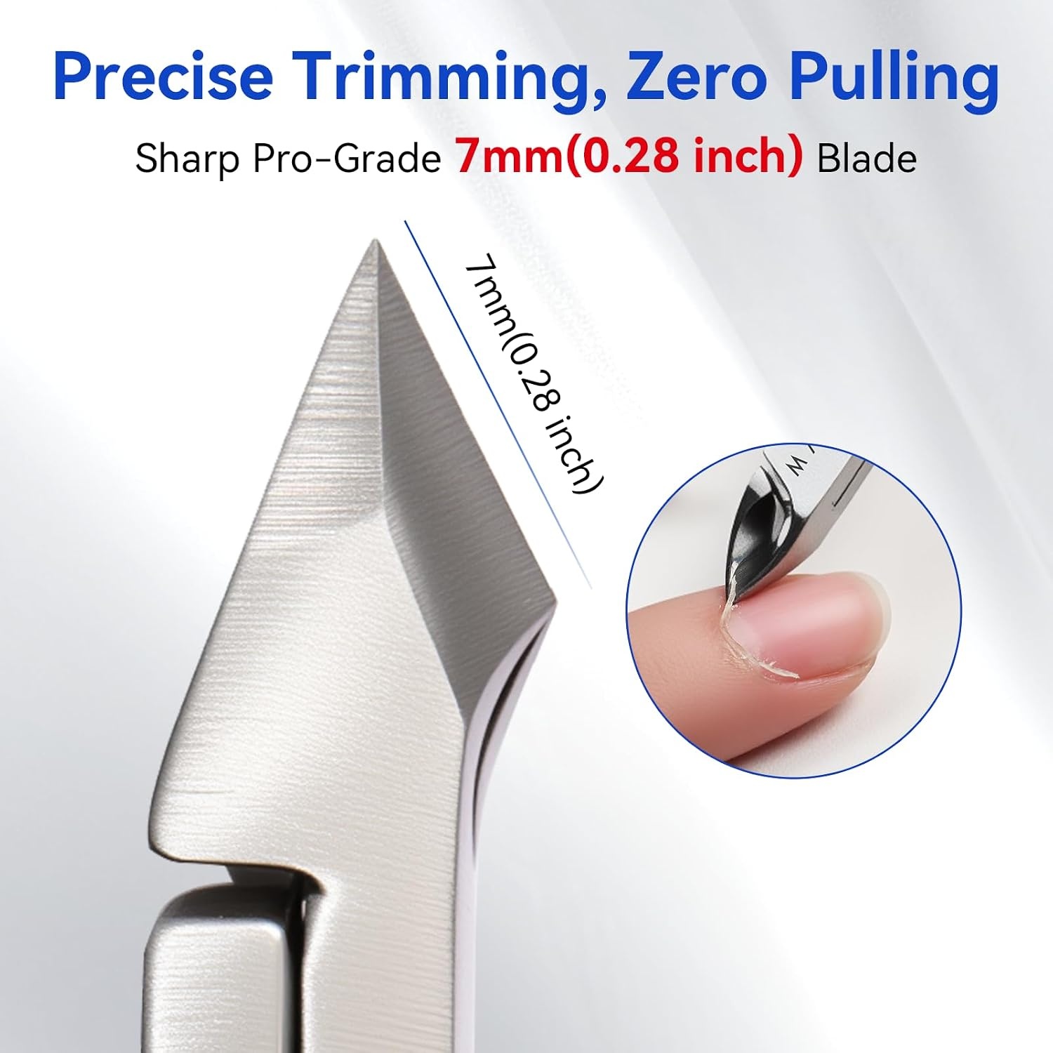 image:imageMakartt Cuticle Nipper Full Jaw Sharp Nail Trimmer Cutter for Care amp Prep Manicure Kit for Home and Salon Use Silver Pack of 11pcBlack Cuticle Nipper