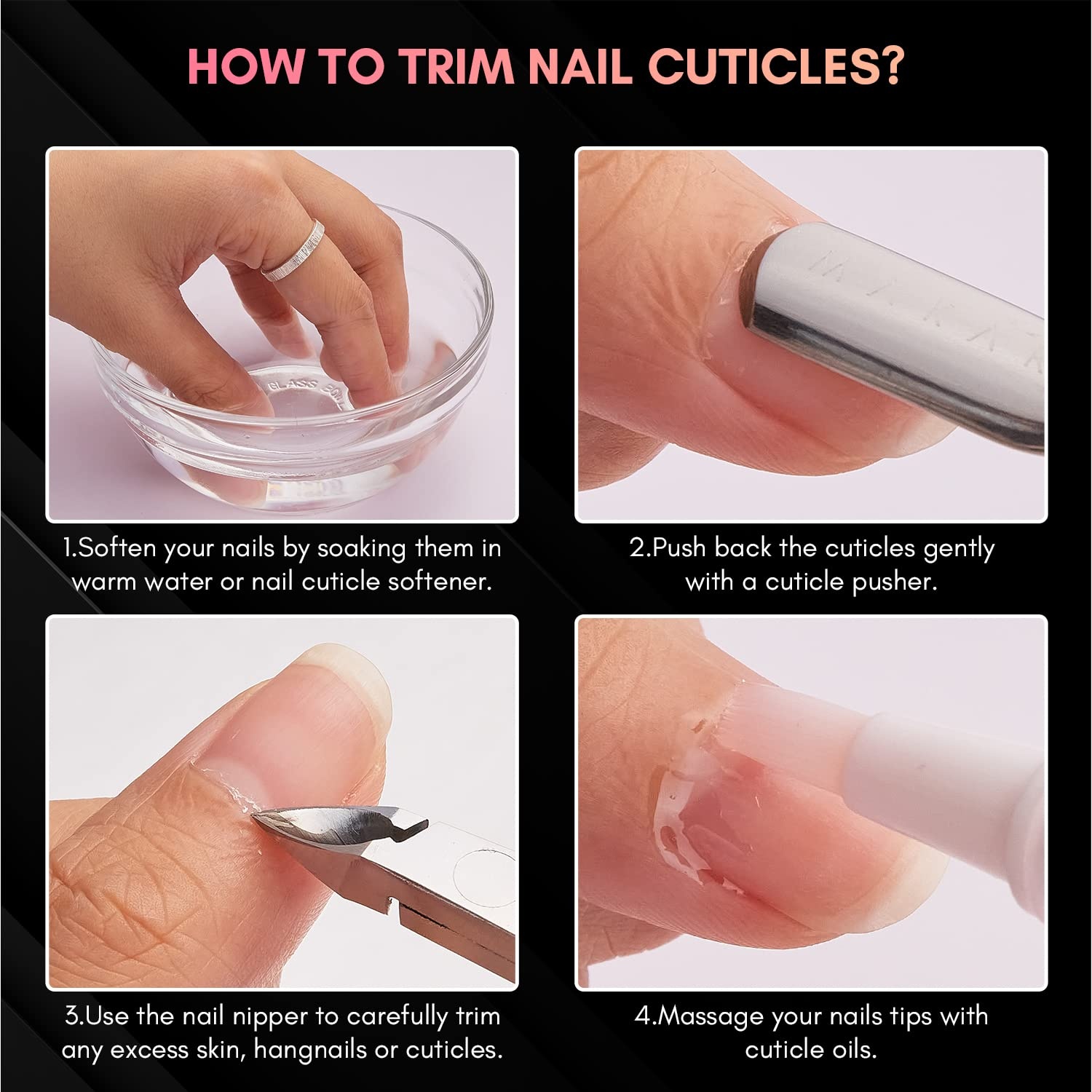 image:imageMakartt Cuticle Nipper Full Jaw Sharp Nail Trimmer Cutter for Care amp Prep Manicure Kit for Home and Salon Use Silver Pack of 1Pink Cuticle Nippers 1 Pack