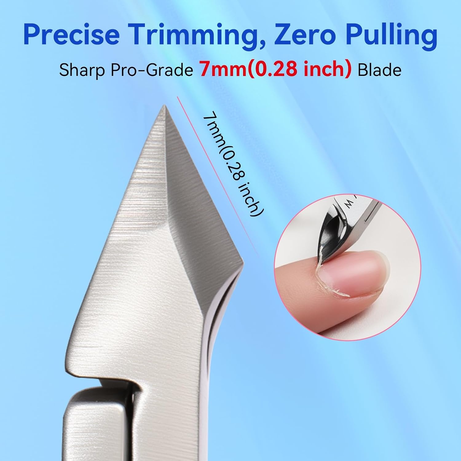 image:imageMakartt Cuticle Nipper Full Jaw Sharp Nail Trimmer Cutter for Care amp Prep Manicure Kit for Home and Salon Use Silver Pack of 1Pink Cuticle Nippers 2 Pack