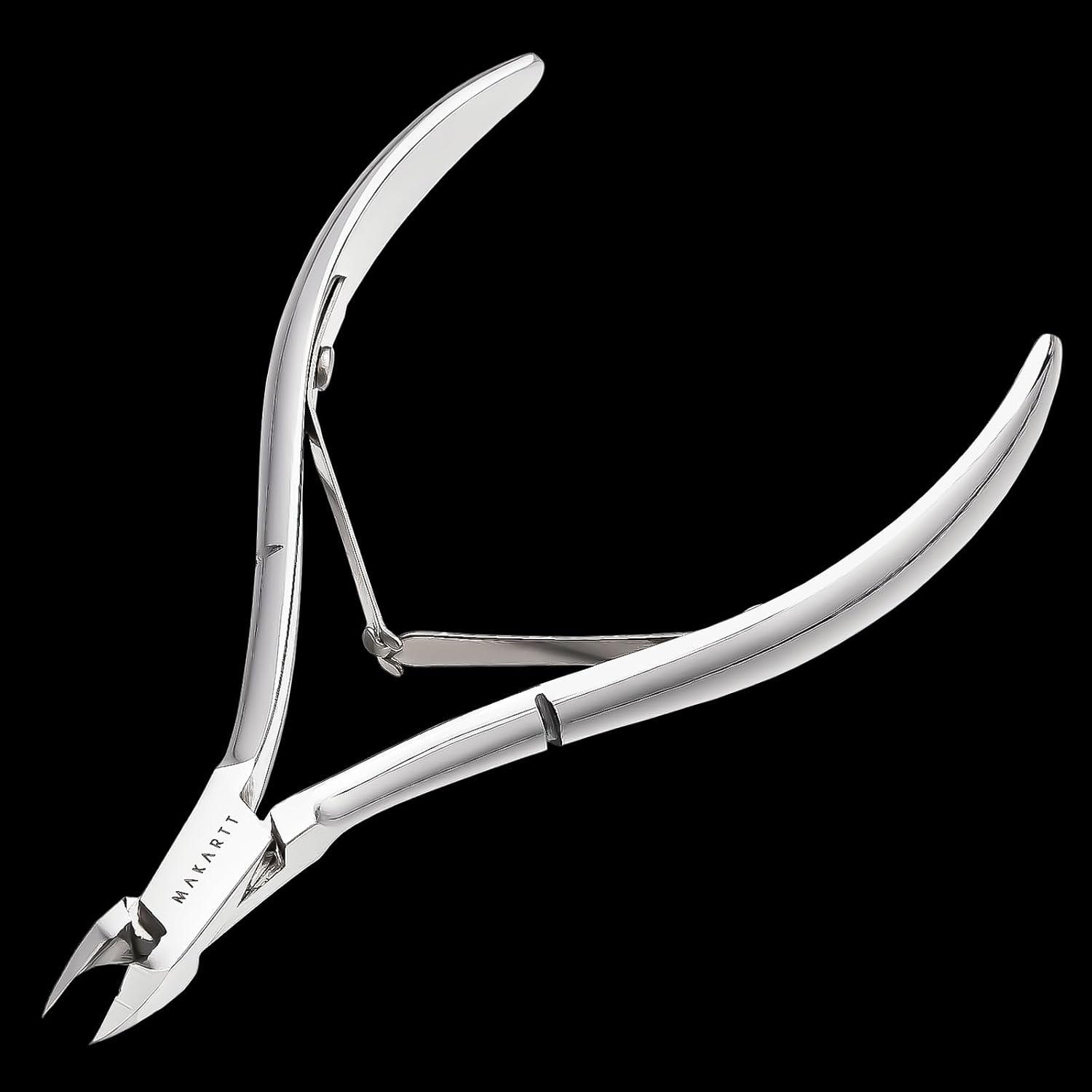image:imageMakartt Cuticle Nipper Full Jaw Sharp Nail Trimmer Cutter for Care amp Prep Manicure Kit for Home and Salon Use Silver Pack of 1Silver Cuticle Nippers 1 Pack
