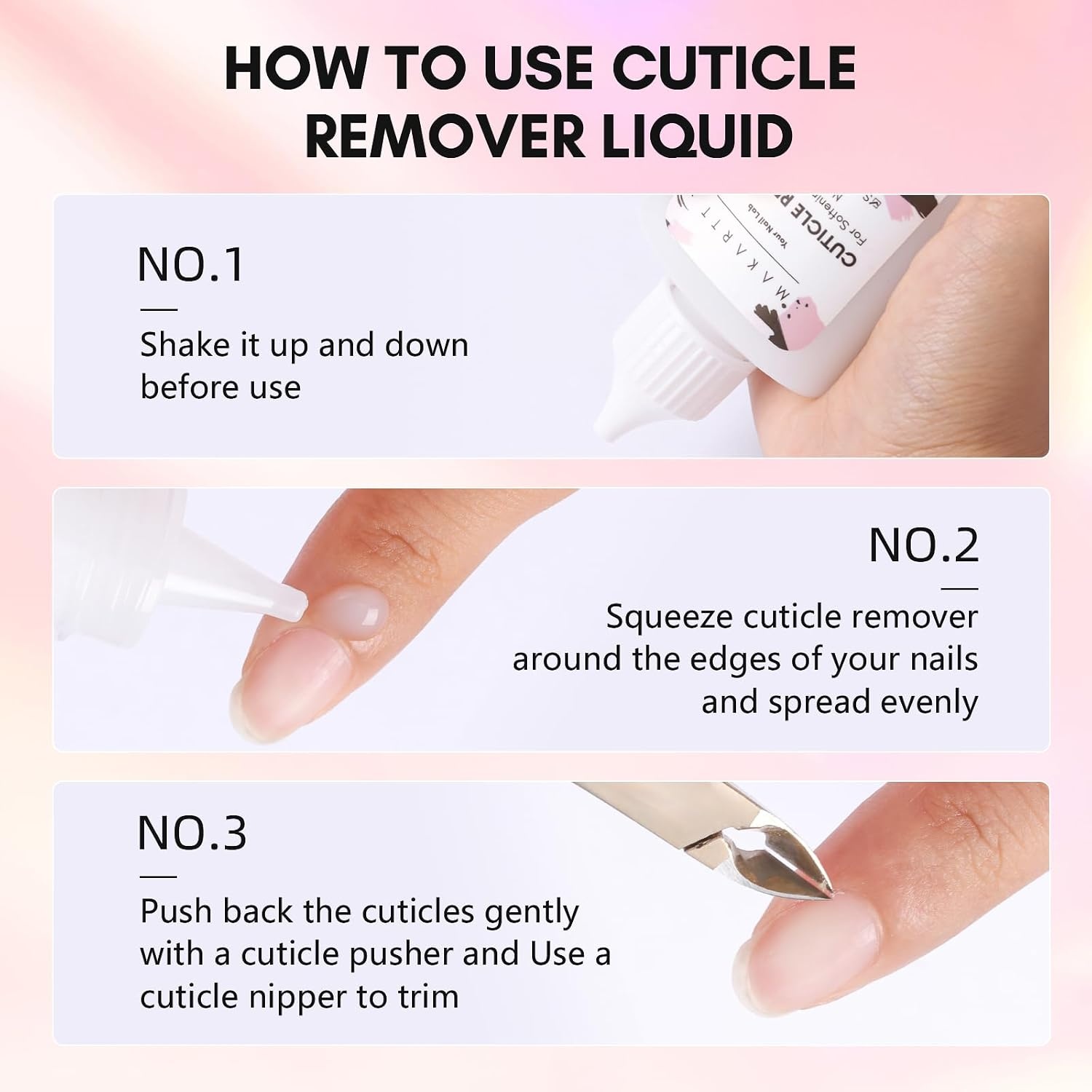 image:imageMakartt Cuticle Remover Liquid 50ml Professional Instant Softener Cream for Dry Cuticles SalonQuality Nail Care Dissolver for Manicure amp Pedicure Use50ml Cuticle Remover Liquid
