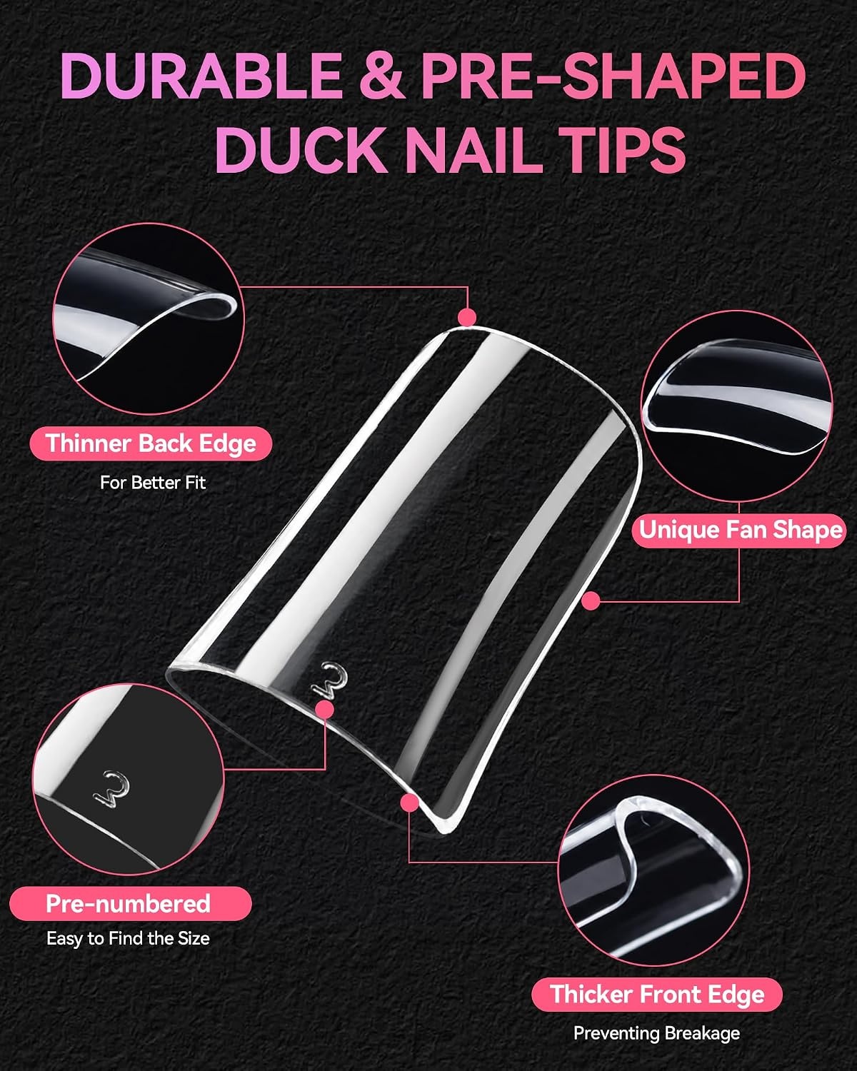image:imageMakartt Extra Short Almond Nail Tips 240PCS 15 Sizes Half Matte Clear Fake Nails Full Cover Soft Acrylic Press On Nail Extensions Supplies Salon and Home DIY for Flat amp Natural Nail Beds240 PCSDuck Nail Tips