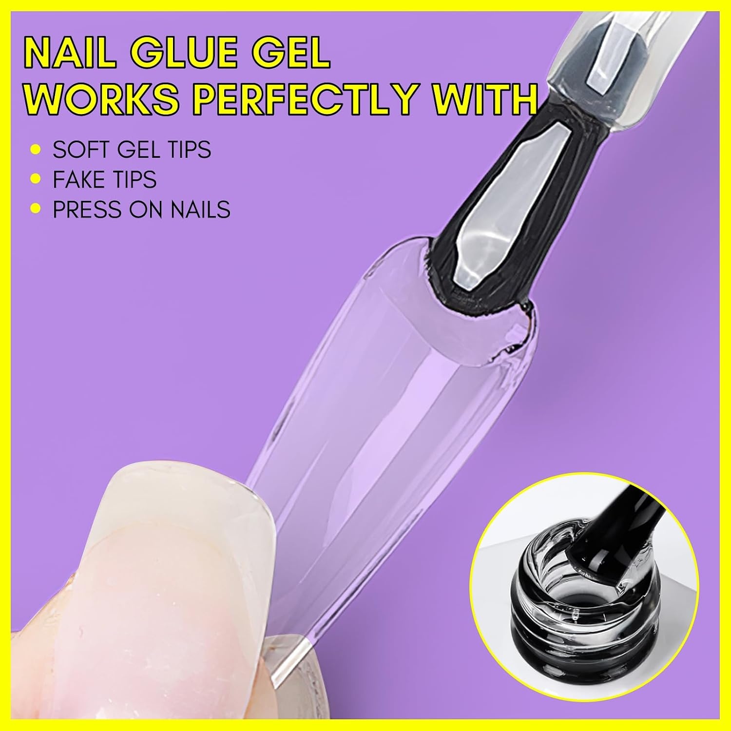 image:imageMakartt Extra Short Almond Nail Tips 240PCS 15 Sizes Half Matte Clear Fake Nails Full Cover Soft Acrylic Press On Nail Extensions Supplies Salon and Home DIY for Flat amp Natural Nail Beds2 PCS UV Nail Glue