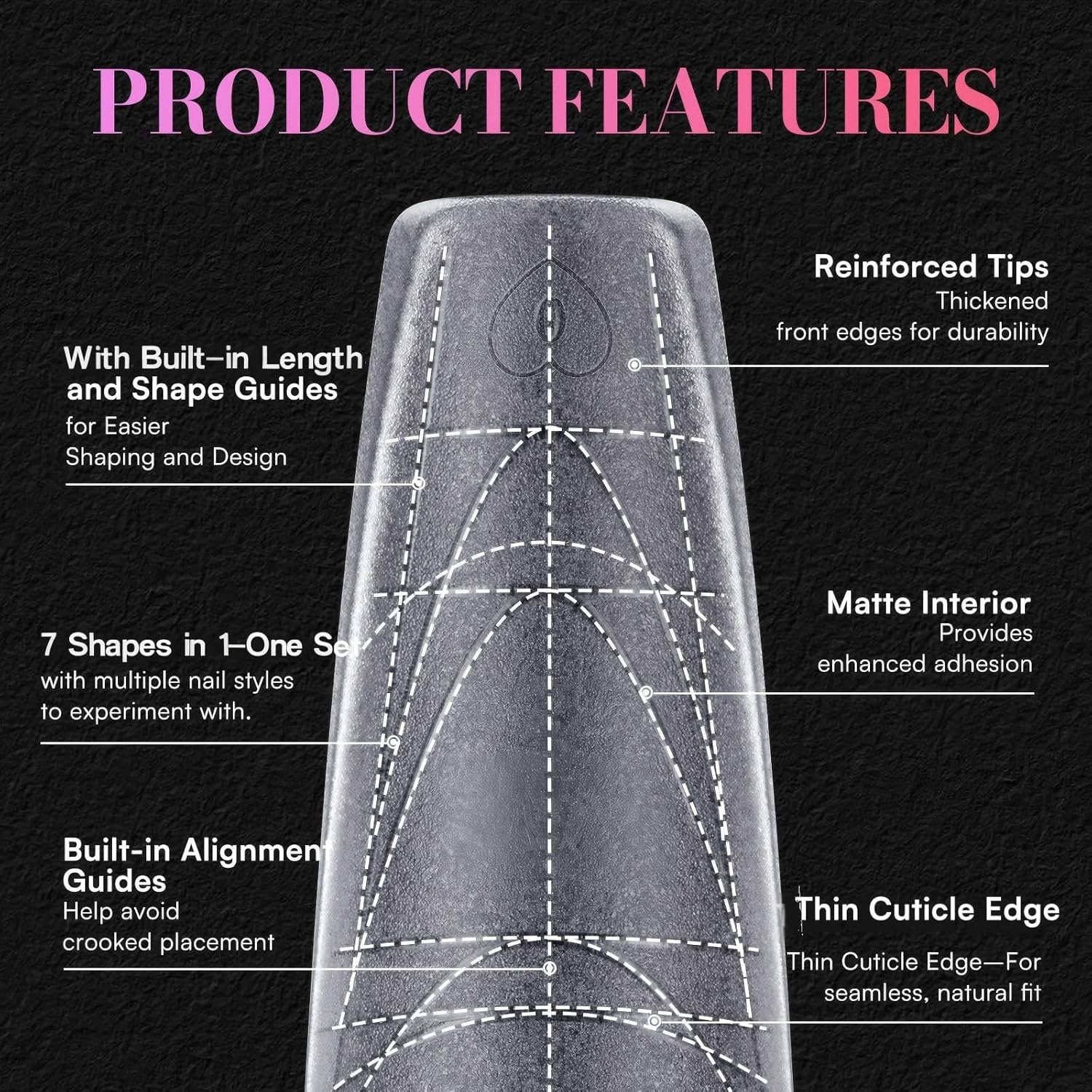 image:imageMakartt Extra Short Almond Nail Tips 240PCS 15 Sizes Half Matte Clear Fake Nails Full Cover Soft Acrylic Press On Nail Extensions Supplies Salon and Home DIY for Flat amp Natural Nail Beds240 PCSXXL Coffin