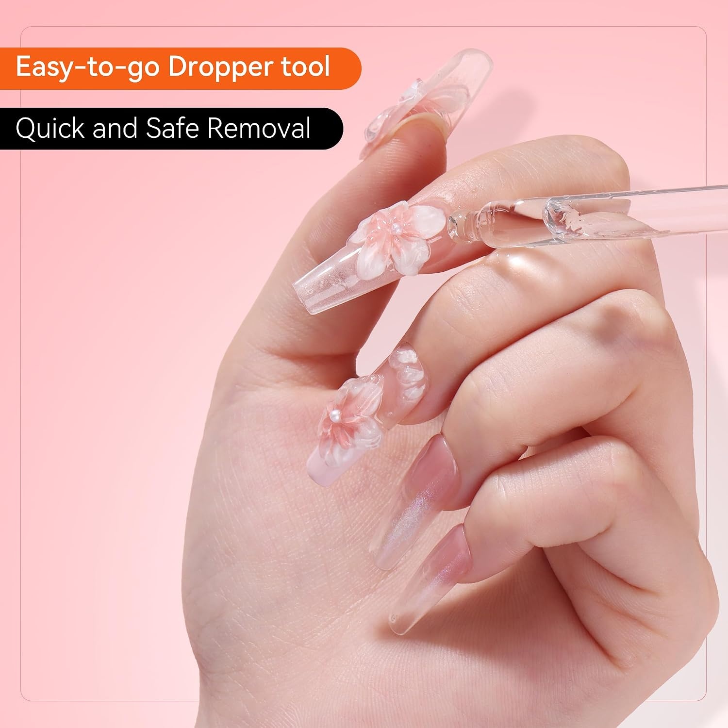 image:imageMakartt HemaFree Nail Glue Remover for Press on Nails Quick Debonder with 5 wooden sticks Easy with a Dropper Updated Formula with Vitamin E Acetonefree for Fake NailsSemicure Stickers 10 ml176 Fl Oz Pack of 1