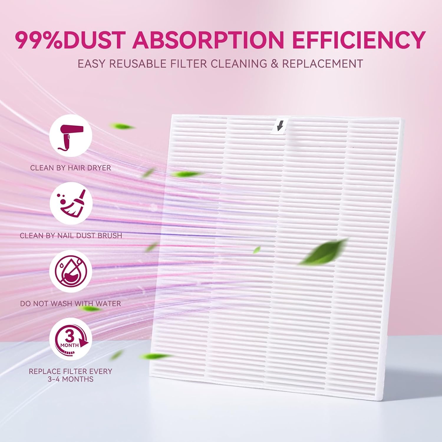 image:imageMakartt Nail Dust Collector Plugin 60W Dual Turbine Dust Extractor with 5200RPM Adjustable Suction Reusable Filter Nail Vacuum for Acrylic Gel Dip Powder Salon Home Use SylvieRechargeable Nail Dust Collectorsymphonee