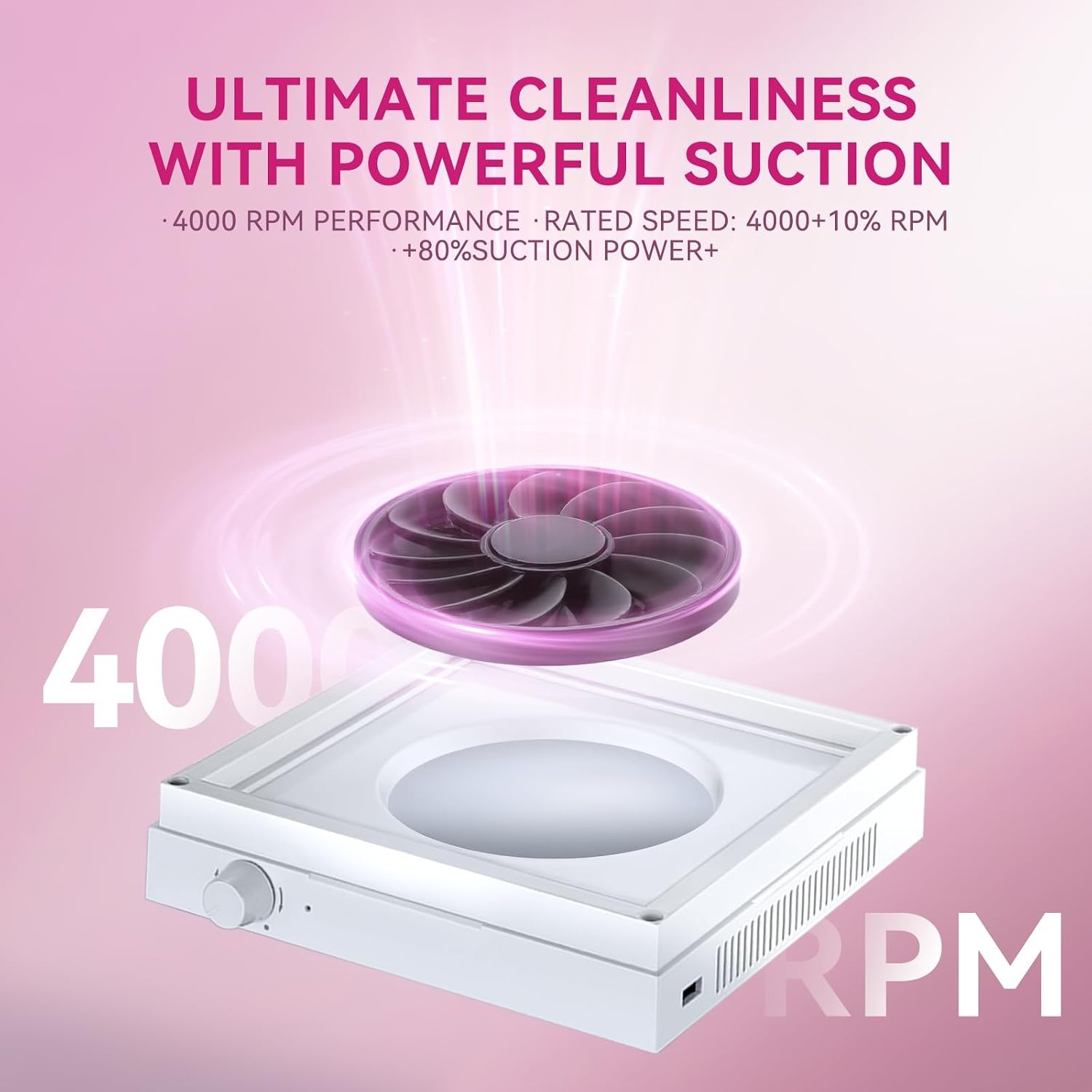 image:imageMakartt Nail Dust Collector Plugin 60W Dual Turbine Dust Extractor with 5200RPM Adjustable Suction Reusable Filter Nail Vacuum for Acrylic Gel Dip Powder Salon Home Use SylvieRechargeable Nail Dust Collectorsymphonee