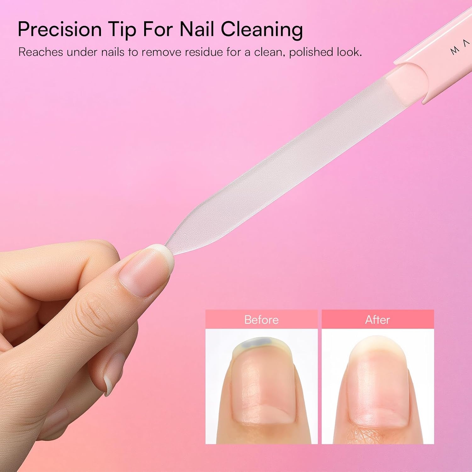 image:imageMakartt Nail Files Glass Nail Files for Natural Nails DoubleSided Reusable Sandblasted Fingernail Buffers with Case for Shape amp Smooth Finish Portable Manicure Gift Set 3pcs Pink Green Blue3pcs Pink Green Blue glass nail file