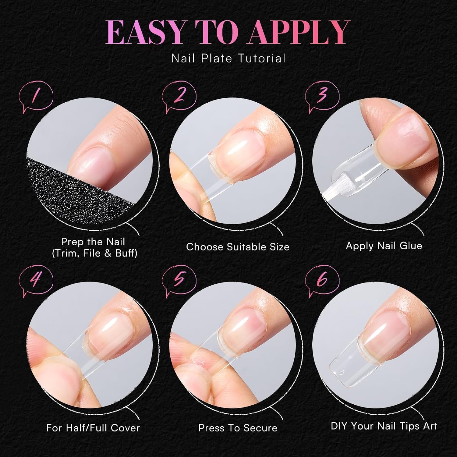 image:imageMakartt Short Square Nail Tips 504 PCS Half Cover Preshaped Acrylic Nail Tips Half Matte 15 Sizes False Nails Easytogo Nail Extensions Manicure Supplies Salon DIY at HomeA504 PCSmedium square