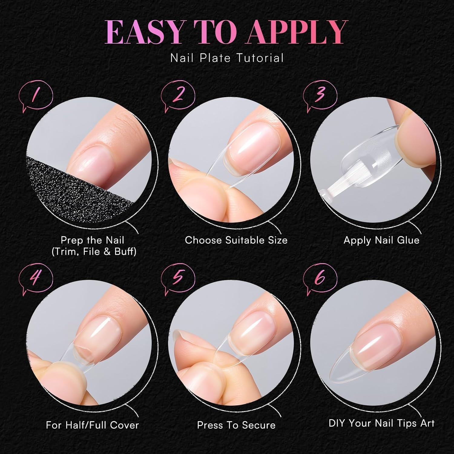 image:imageMakartt Short Square Nail Tips 504 PCS Half Cover Preshaped Acrylic Nail Tips Half Matte 15 Sizes False Nails Easytogo Nail Extensions Manicure Supplies Salon DIY at HomeA504 PCSmedium sharptipalmond