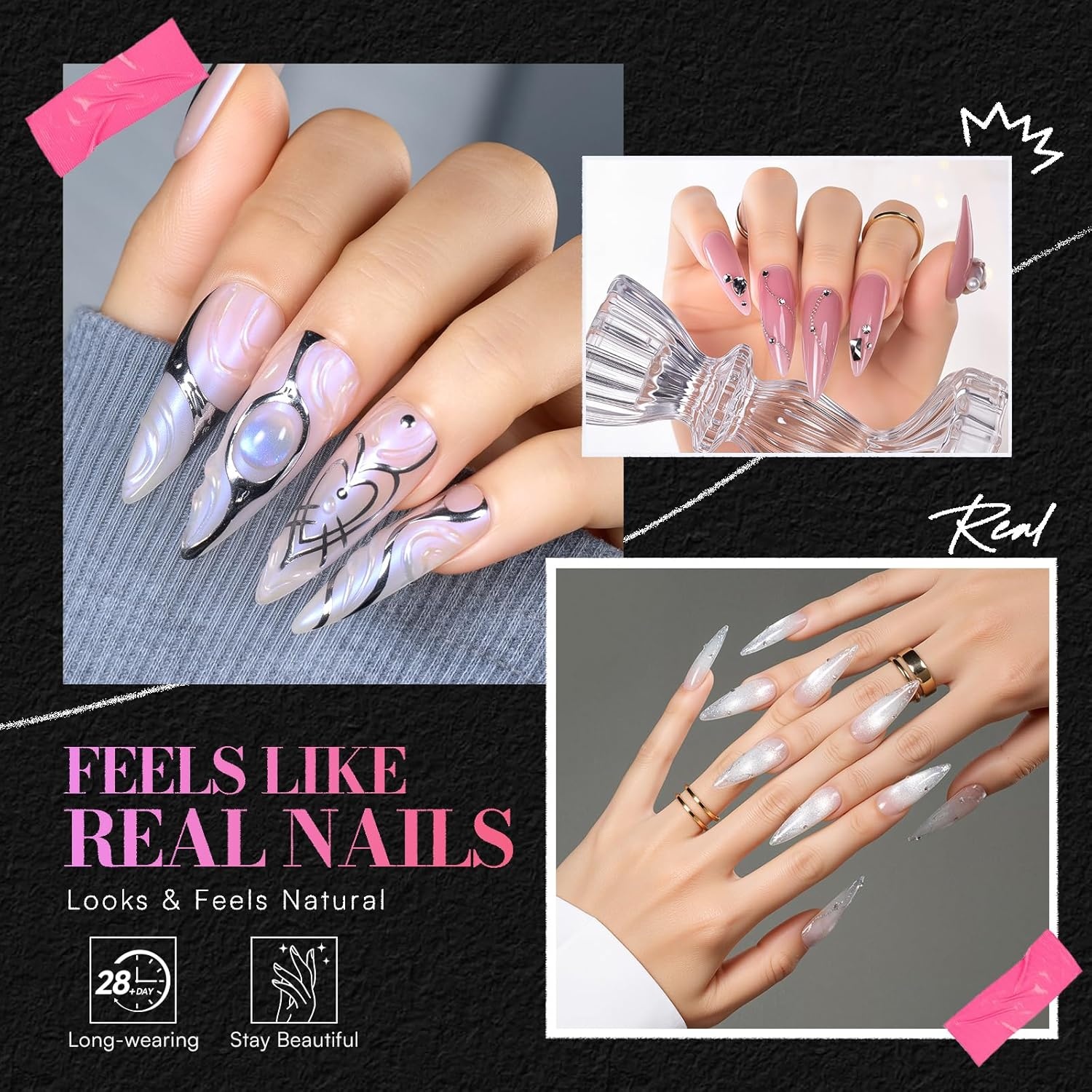 image:imageMakartt Short Square Nail Tips 504 PCS Half Cover Preshaped Acrylic Nail Tips Half Matte 15 Sizes False Nails Easytogo Nail Extensions Manicure Supplies Salon DIY at HomeA504 PCSmedium sharptipalmond