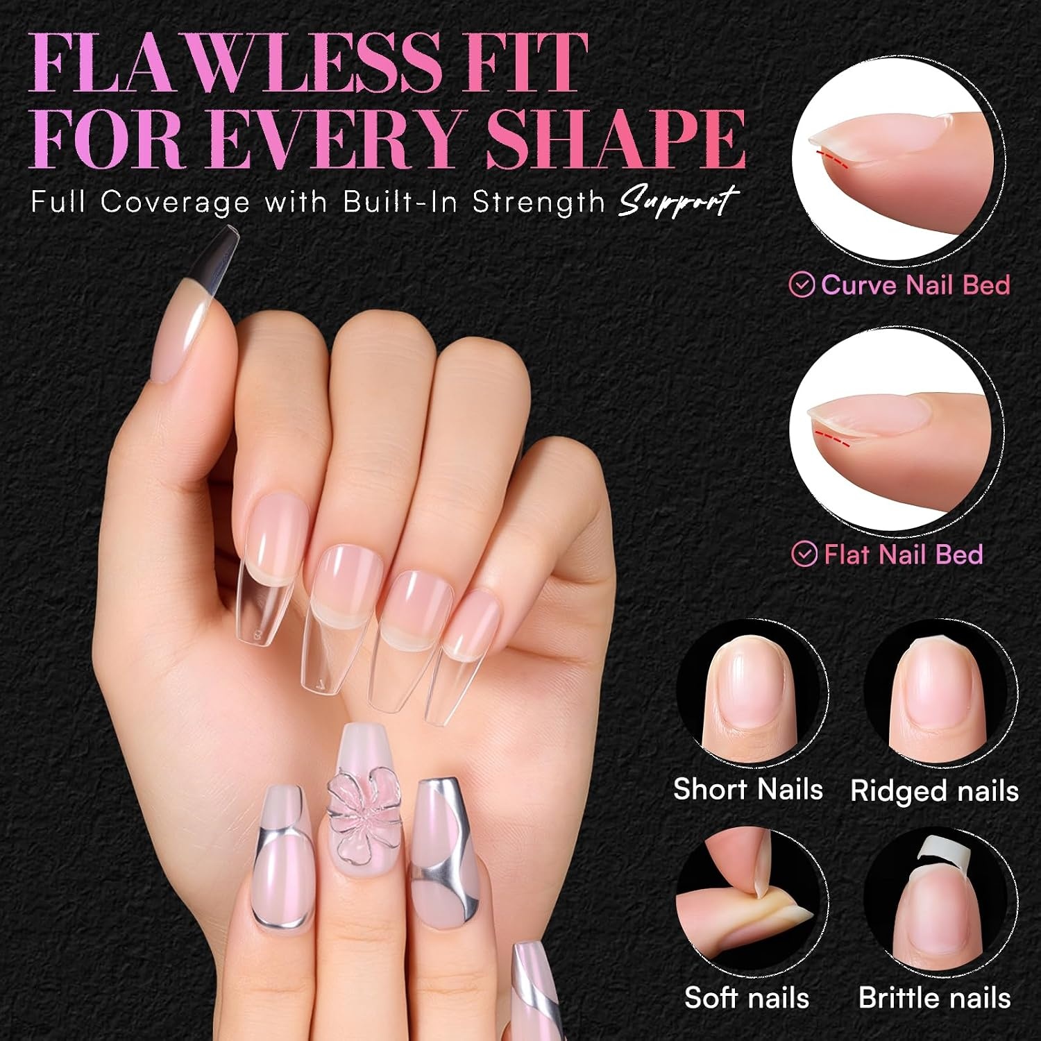 image:imageMakartt Short Square Nail Tips 504 PCS Half Cover Preshaped Acrylic Nail Tips Half Matte 15 Sizes False Nails Easytogo Nail Extensions Manicure Supplies Salon DIY at HomeA504 PCSmedium coffin
