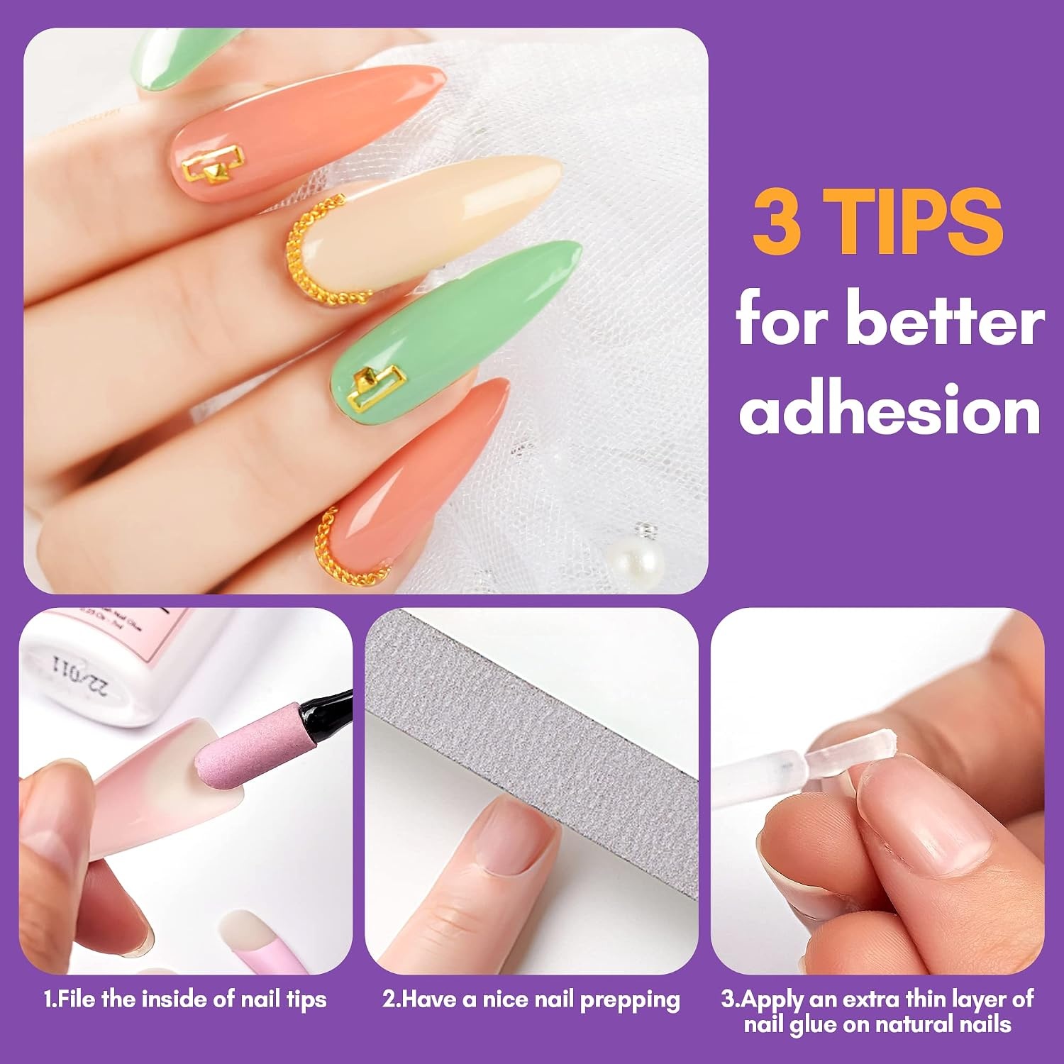 image:imageMakartt Solid Nail Glue Gel Extra Strong Gel Nail Glue for Press On Nails amp Fake Tips LongLasting Strong Adhesion Nails Glue for Acrylic Nails Clear 3D Gels for Nail Art Home Salon UV Light CuredNail Glue Remover Kit 7ML 10ML