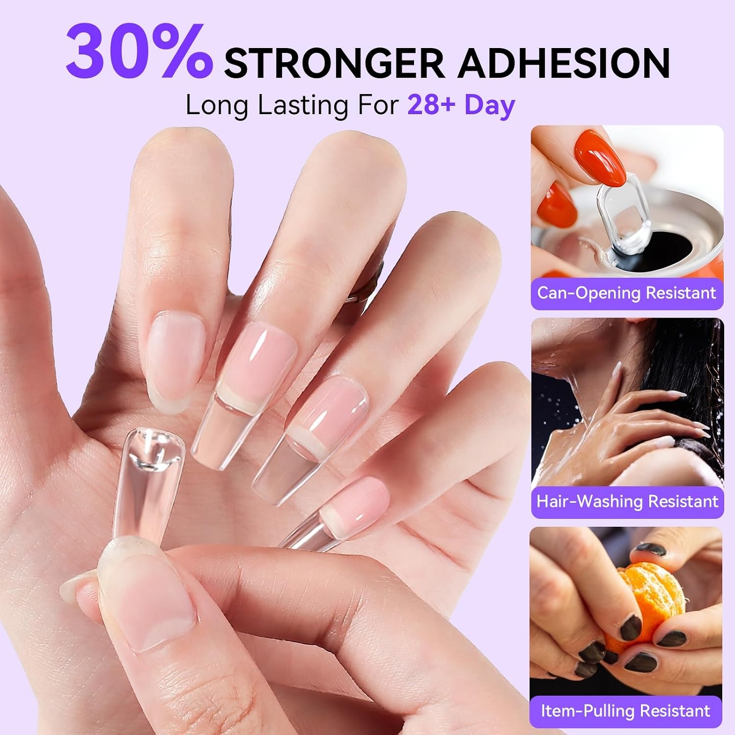 image:imageMakartt Solid Nail Glue Gel Super Strong Nail Glue for Press On amp Acrylic Nails 3D Gel Nails Art Design Long Lasting Clear Adhesive 15ML UV Lamp Cured Ideal for Home Salon DIY UseSolid Nail Glue Remover