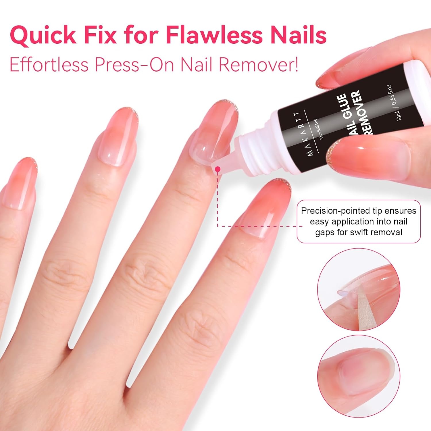image:imageMakartt Solid Nail Glue Gel Super Strong Nail Glue for Press On amp Acrylic Nails 3D Gel Nails Art Design Long Lasting Clear Adhesive 15ML UV Lamp Cured Ideal for Home Salon DIY UseSemisolid Glue with Remover
