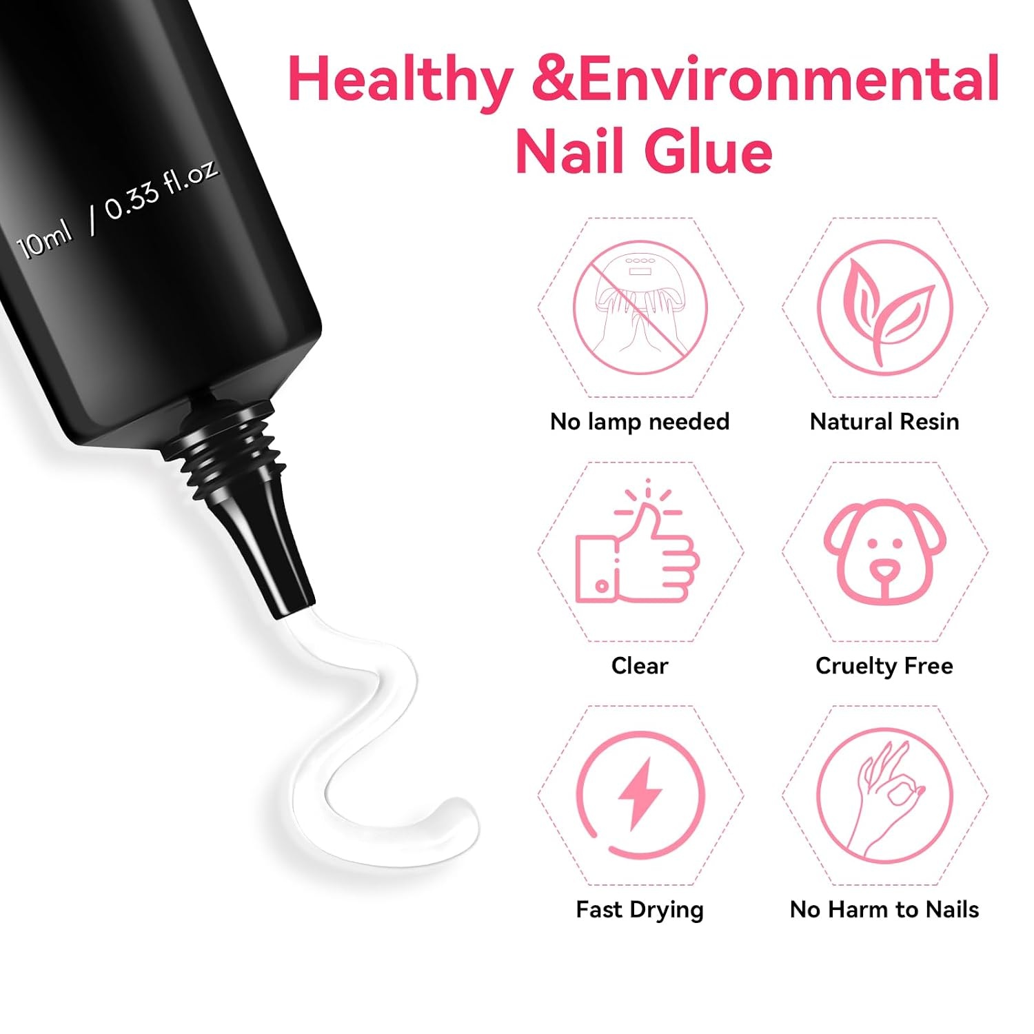 image:imageMakartt Solid Nail Glue Gel Super Strong Nail Glue for Press On amp Acrylic Nails 3D Gel Nails Art Design Long Lasting Clear Adhesive 15ML UV Lamp Cured Ideal for Home Salon DIY UseSemisolid Glue with Remover