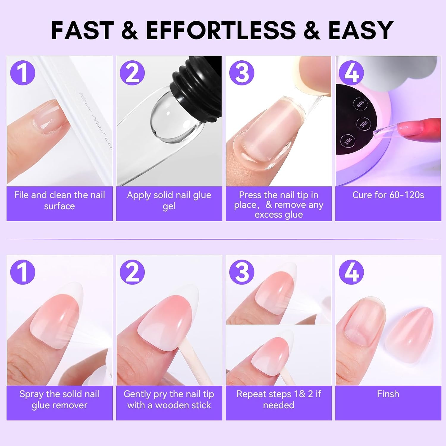 image:imageMakartt Solid Nail Glue Gel Super Strong Nail Glue for Press On amp Acrylic Nails 3D Gel Nails Art Design Long Lasting Clear Adhesive 15ML UV Lamp Cured Ideal for Home Salon DIY UseSolid Nail Glue Remover