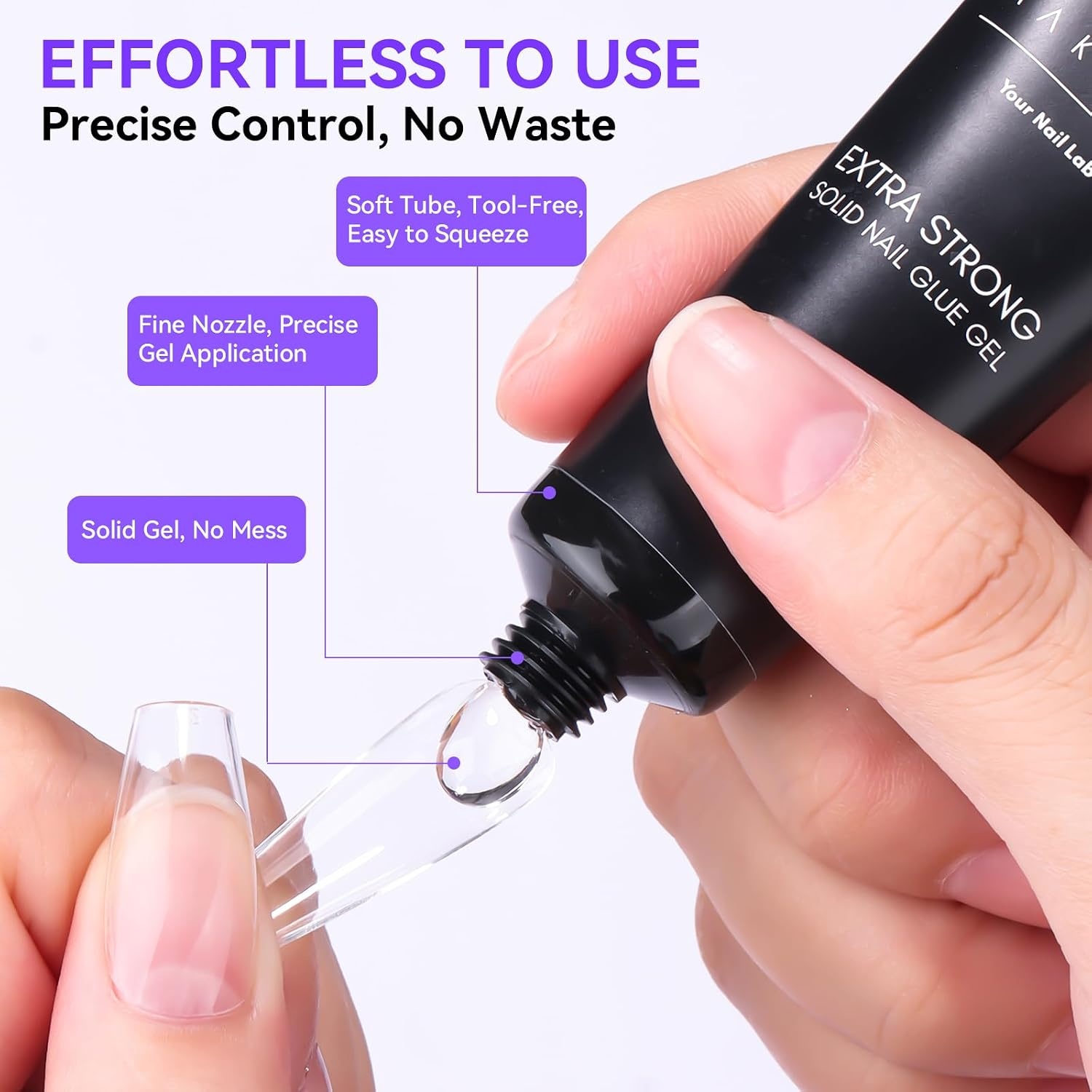 image:imageMakartt Solid Nail Glue Gel Super Strong Nail Glue for Press On amp Acrylic Nails 3D Gel Nails Art Design Long Lasting Clear Adhesive 15ML UV Lamp Cured Ideal for Home Salon DIY UseSolid Nail Glue Remover