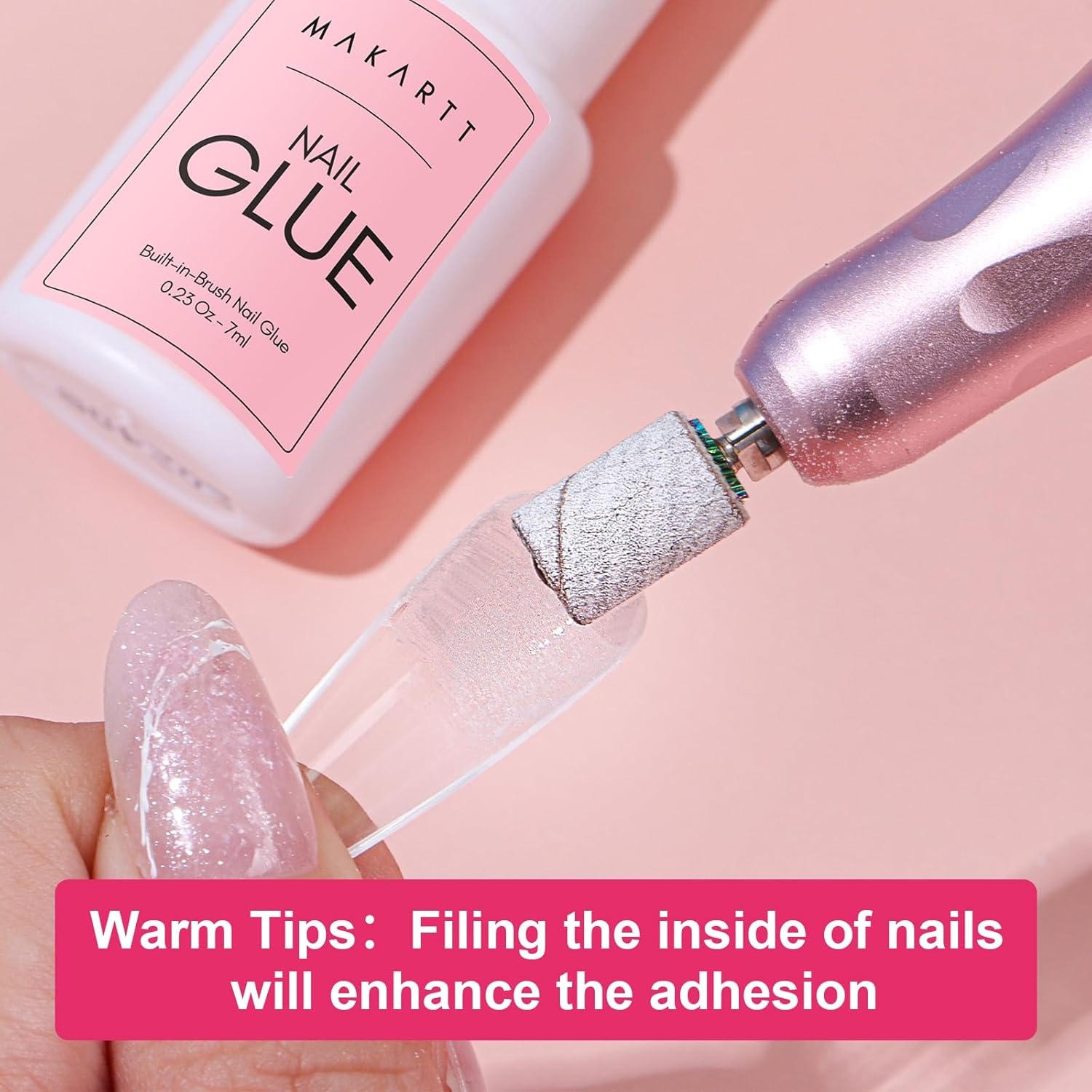 image:imageMakartt Super Strong Nail Glue for Press ons Acrylic Nail TipsFake NailsSalon Quality No UV Needed Brush On Quick Dry Easy Application Durable amp LongLasting Fast Glue False Nails Hema Free023 Fl Oz Pack of 2