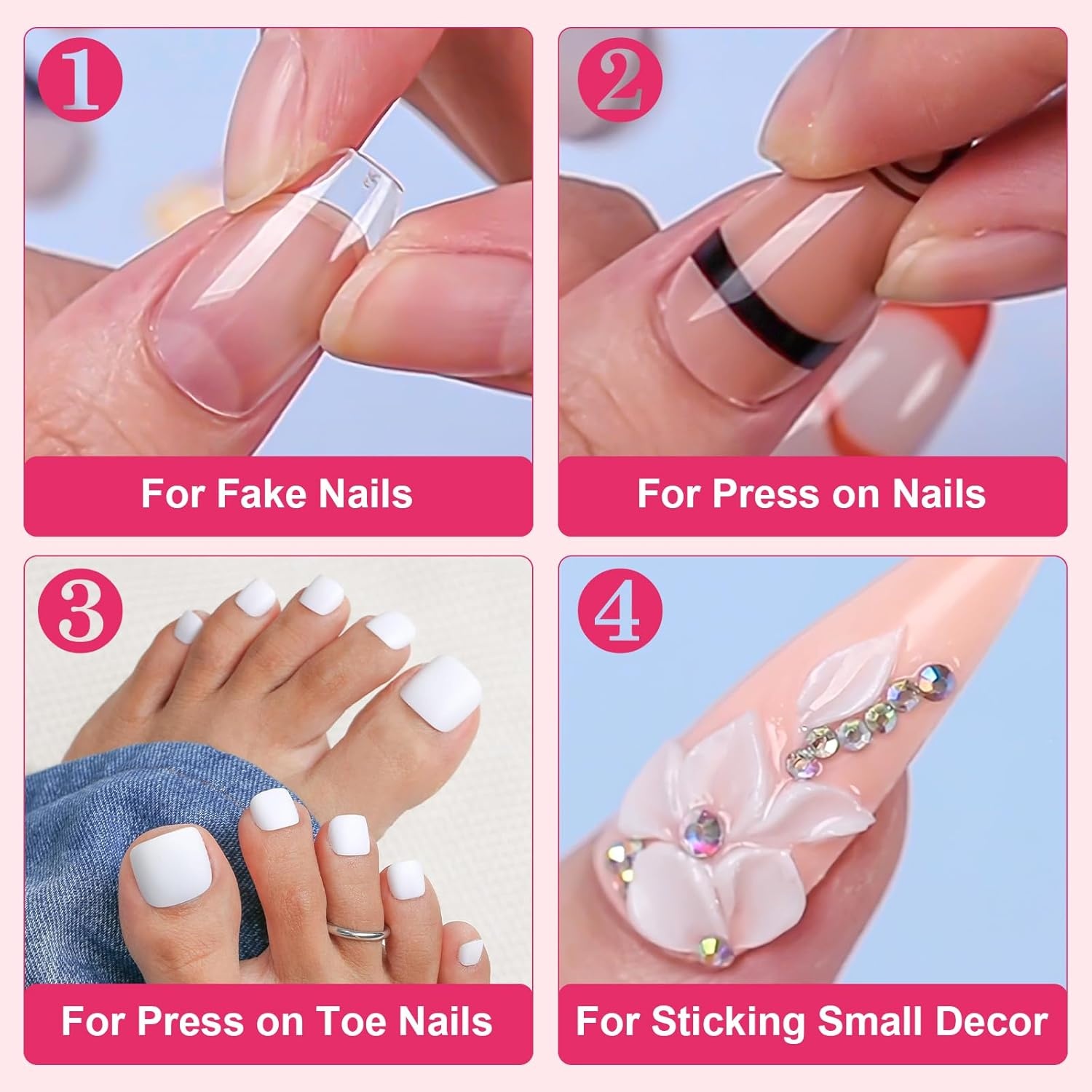 image:imageMakartt Super Strong Nail Glue for Press ons Acrylic Nail TipsFake NailsSalon Quality No UV Needed Brush On Quick Dry Easy Application Durable amp LongLasting Fast Glue False Nails Hema Free023 Fl Oz Pack of 2