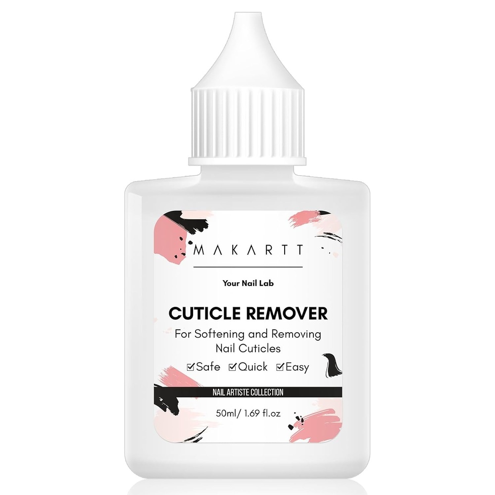 image:imageMakartt Cuticle Remover Liquid 50ml Professional Instant Softener Cream for Dry Cuticles SalonQuality Nail Care Dissolver for Manicure amp Pedicure Use50ml Cuticle Remover Liquid