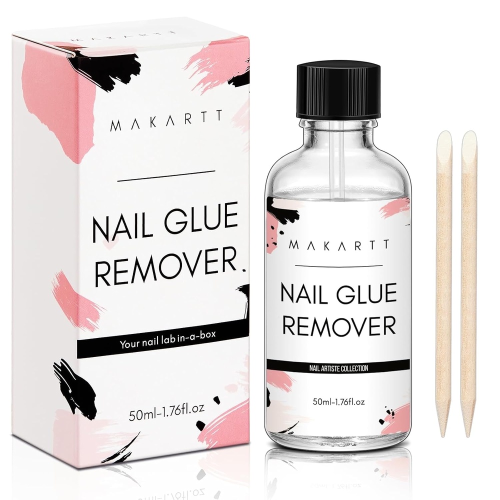 image:imageMakartt Nail Glue Remover for Press on Nails  30ML Hemafree Glueoff Easy Removal Versatile Debonder for Glue on Tips Regular Polish Quick Glues and SemiCured Sticker DIY Manicure Supply169 Fl Oz Pack of 1