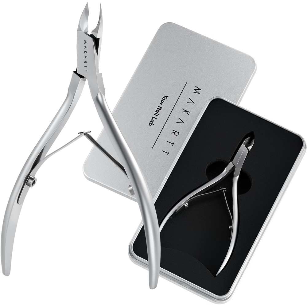 image:imageMakartt Professional Cuticle Nipper 12 Jaw Precision Cuticle Trimmer for Beginners amp Nail Technicians 5mm Short Blade RustResistant Stainless Steel Salon amp Detailed Nail Art Use Pearl ChromePearl Chrome