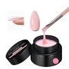 image:imageMakartt 3D Gel Nail Art 4 in 1 Clear Solid Gel Builder for Extension UV Nail Glue for Acrylic Nails Rhinestones 3d Sculpting Gels Hard Gels for Nails UVLED Nails Lamp Required 15ML 2 BottlesPink Gel Builder
