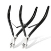 2pcsBlack Cuticle Nippers