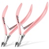 Pink Cuticle Nippers 2 Pack