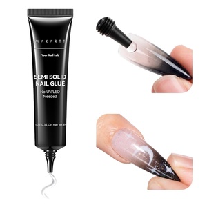 Makartt 3D Gel Nail Art – 30g Sculpting Gel Glue for Drawing, Molding, Sculpture, Gems & Decoration, Clear No-Wipe Gels Polish for DIY Nail Designs(A7-Semi-solid Nail Glue)