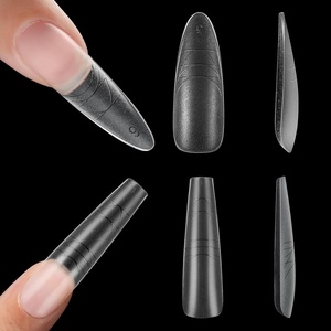 Makartt Almond Nail Tips: 510pcs Full Cover Extra Short Fake Nails, 15 Sizes Soft Gel Half Matte Pre-shape Soak Off for Press on Nails DIY for Extension No Crease Acrylic Nail Manicure Salon Home(Long Almond & XL Tapered Square)