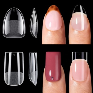 Makartt Almond Nail Tips: 510pcs Full Cover Extra Short Fake Nails, 15 Sizes Soft Gel Half Matte Pre-shape Soak Off for Press on Nails DIY for Extension No Crease Acrylic Nail Manicure Salon Home(Short Oval & Short Square)