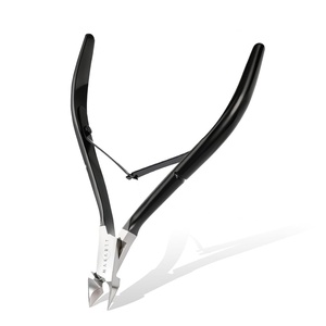 Makartt Cuticle Nipper, Full Jaw Sharp Nail Trimmer Cutter for Care & Prep, Manicure Kit for Home and Salon Use (Silver, Pack of 1)(1pc-Black Cuticle Nipper)