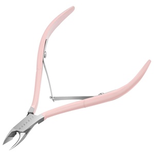 Makartt Cuticle Nipper, Full Jaw Sharp Nail Trimmer Cutter for Care & Prep, Manicure Kit for Home and Salon Use (Silver, Pack of 1)(Pink Cuticle Nippers 1 Pack)