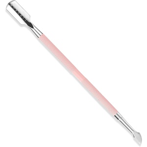 Makartt Cuticle Trimmer with Cuticle Pusher – Stainless Steel Cuticles Nipper with Dual Spring, Ergonomic Handle, 7mm Blade & Dual-Ended Pusher for Nail Care & Gel Removal, Pink(Pink Cuticle Pusher)