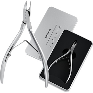 Makartt Professional Cuticle Nipper: 1/2 Jaw Precision Cuticle Trimmer for Beginners & Nail Technicians, 5mm Short Blade, Rust-Resistant Stainless Steel, Salon & Detailed Nail Art Use (Pearl Chrome)(Pearl Chrome)