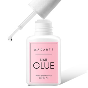 Makartt Super Strong Nail Glue for Press ons: Acrylic Nail Tips-Fake Nails-Salon Quality, No UV Needed, Brush On, Quick Dry, Easy Application Durable & Long-Lasting Fast Glue False Nails, Hema Free(0.23 Fl Oz (Pack of 1))