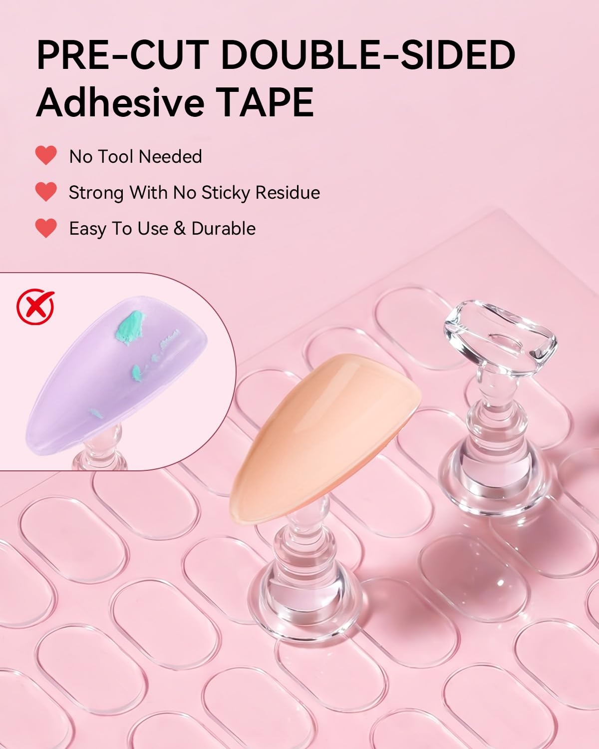 image:imageMakartt Press on Nail Stand for Nail Art Practice and Display 10PCS Strong Magnetic Tip Holders with 2 Clear Bar Bases 1 Cloud Nail Holder amp 200 Adhesive Tabs for Beginners Nail TechPedestal
