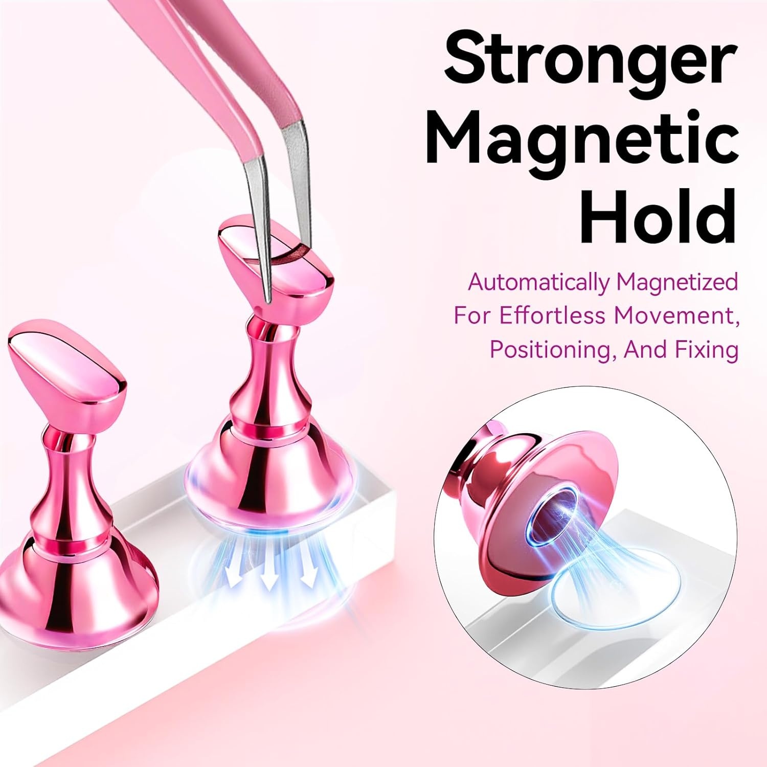 image:imageMakartt Press on Nail Stand for Nail Art Practice and Display 10PCS Strong Magnetic Tip Holders with 2 Clear Bar Bases 1 Cloud Nail Holder amp 200 Adhesive Tabs for Beginners Nail Techpurely white