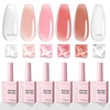 6 Pcs Nude Gel Polish Kit
