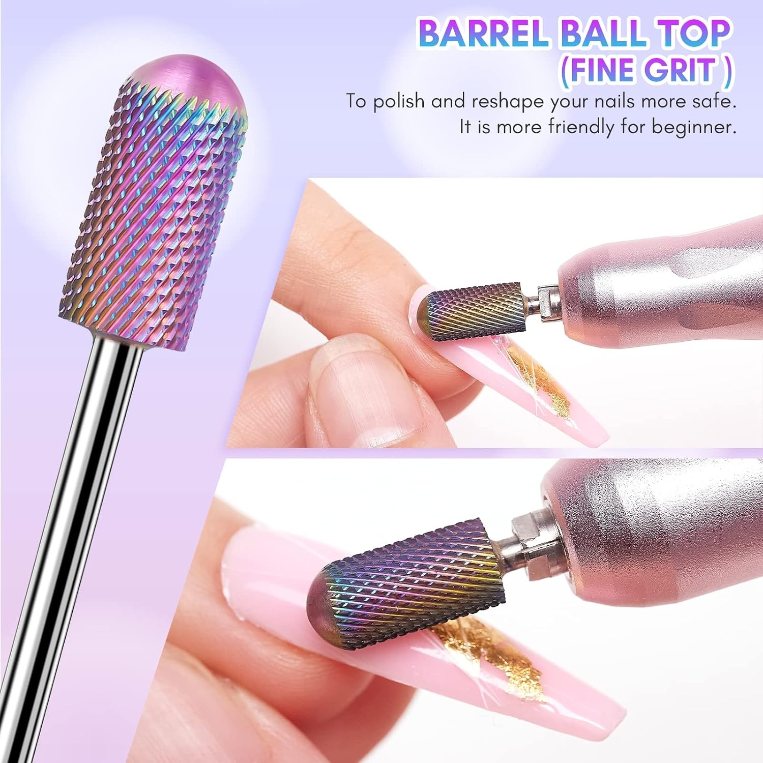 image:imageMakartt 7Pcs Nail Drill Bits 332 Inch Dimond Sanding Bit Sets for Nail Drill EFileNail Drill Bit Sets Ceramic Acrylic Gel Bit KitManicure Pedicure Remover Tools Salon Home DIY Use