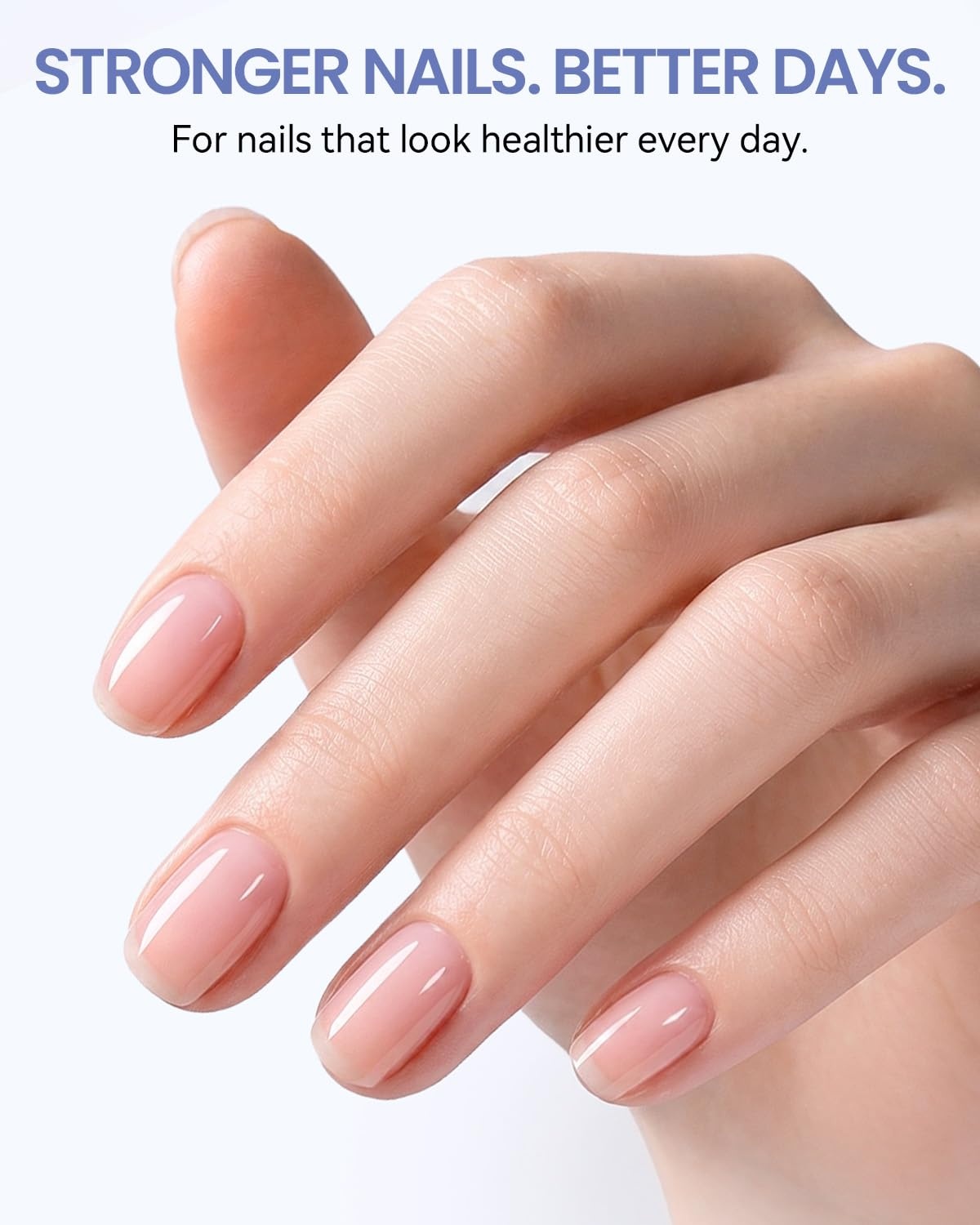 image:imageMakartt Nourishing Nail Strengthener for Damaged Nails WaterBased Keratin Nail Repair Treatment Ridge Filler 30Free Air Dry for Gel Break Peeling Soft Thin Natural Nails Milky White 13mlClear