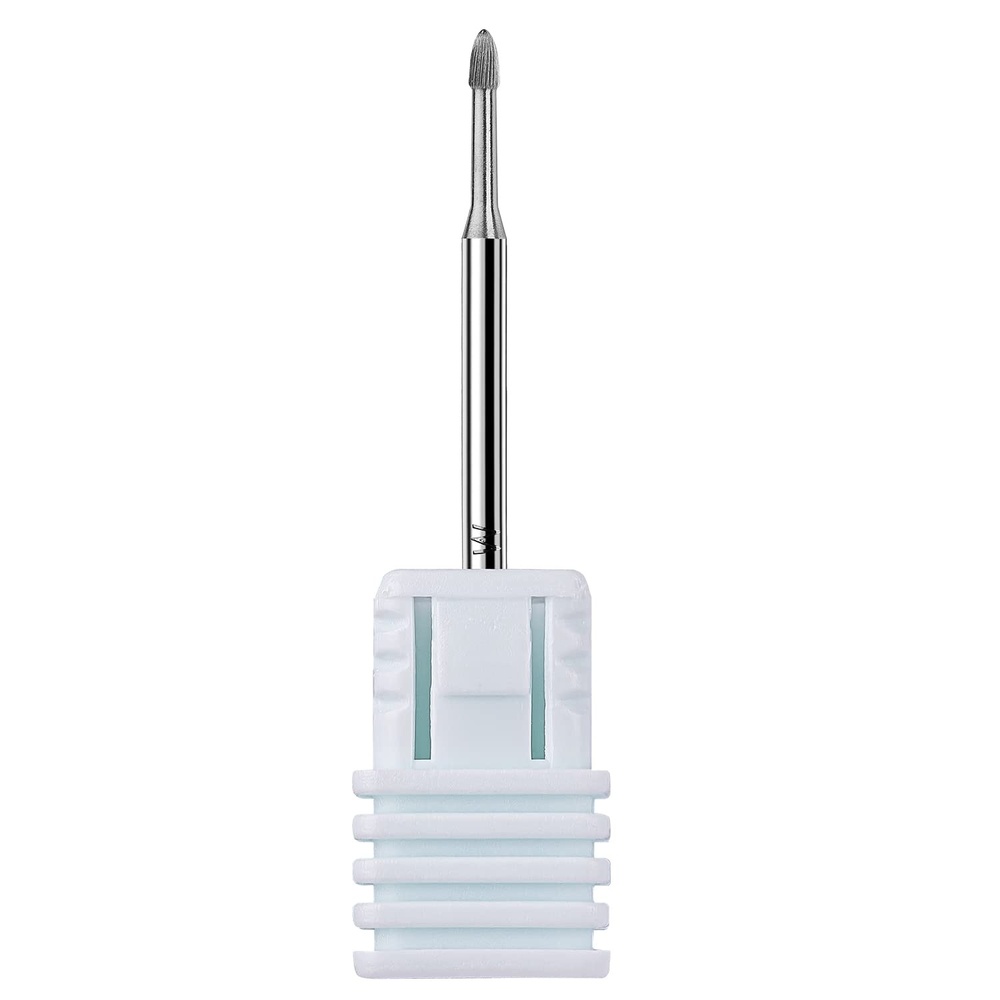 image:imageMakartt Cuticle Nail Drill Bit  2 Pcs Safety Tungsten Carbide Cuticle Remover Drill Bit Needle Bit Nail Cleaner Dead Skin Nail Prepare 332 for Electric Nail File Nail Buffer Bit3XF SilverFineSafety Needle Bit