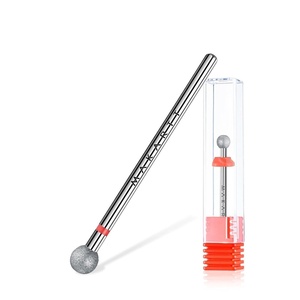 Makartt Cuticle Nail Drill Bit – 2 Pcs Safety Tungsten Carbide Cuticle Remover Drill Bit Needle Bit Nail Cleaner Dead Skin Nail Prepare 3/32” for Electric Nail File Nail Buffer Bit-3XF (Silver,Fine)(Silver-F)
